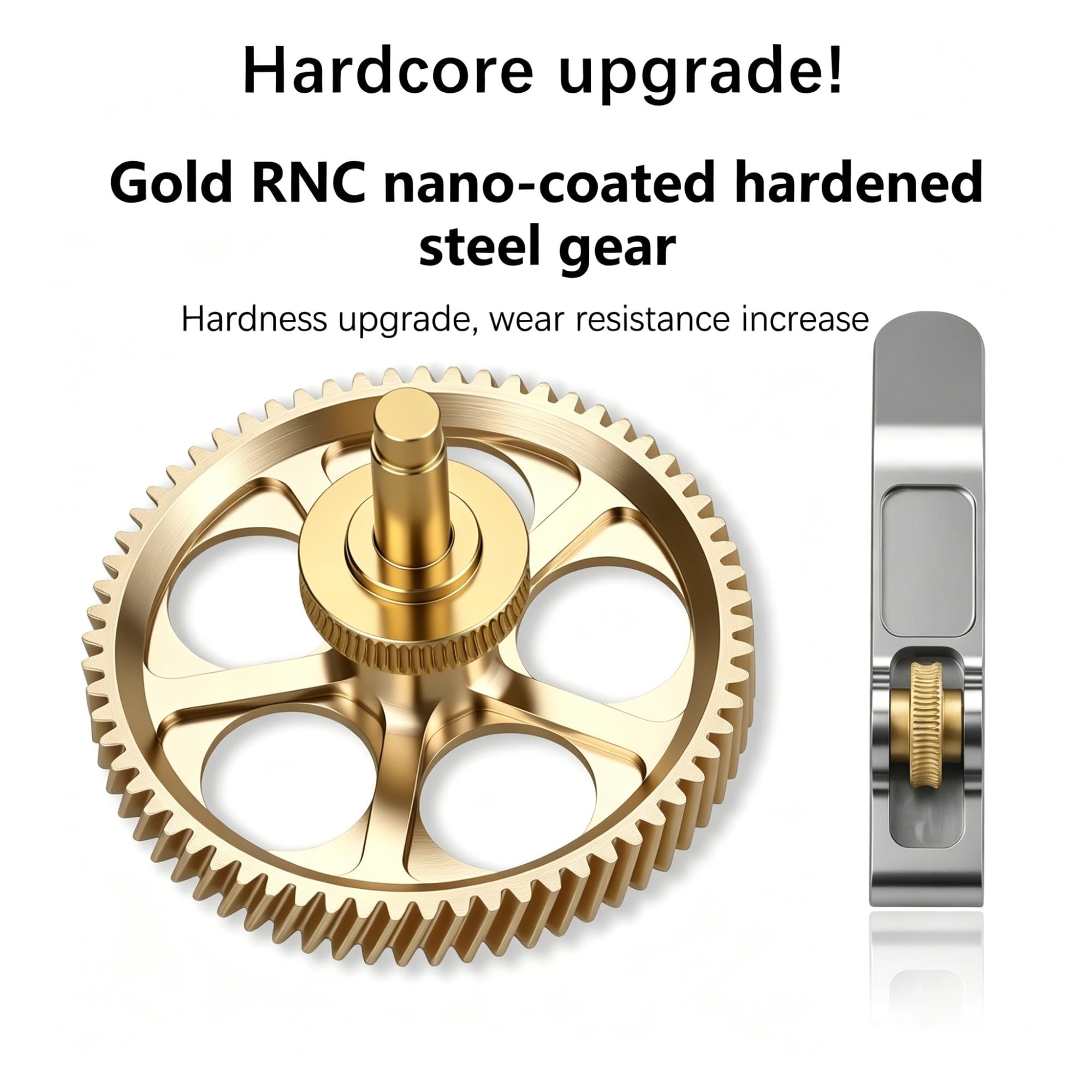 Parti di ricambio for ingranaggi metallici for estrusore stampante 3D, compatibile con Bambu Lab A1(2 sets)