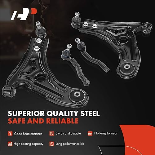 Miniatura 3 de A-Premium Juego de 6, brazo de control inferior delantero, barra estabilizadora, extremo de barra de acoplamiento exterior, compatible con Chevrolet