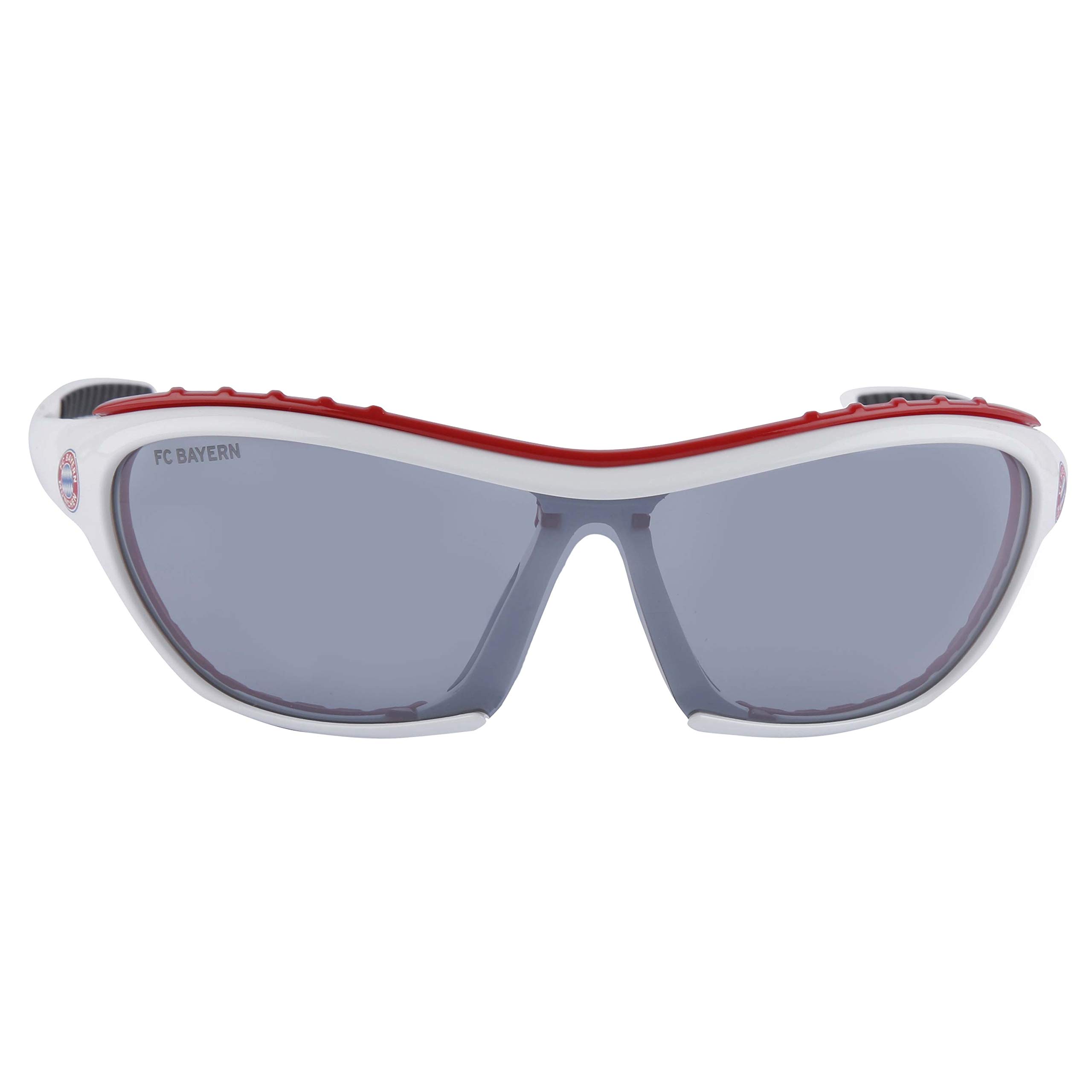 FC Bayern München FCB Brille | Sonnenbrille | Sportbrille | 12-99 Jahre| weiß