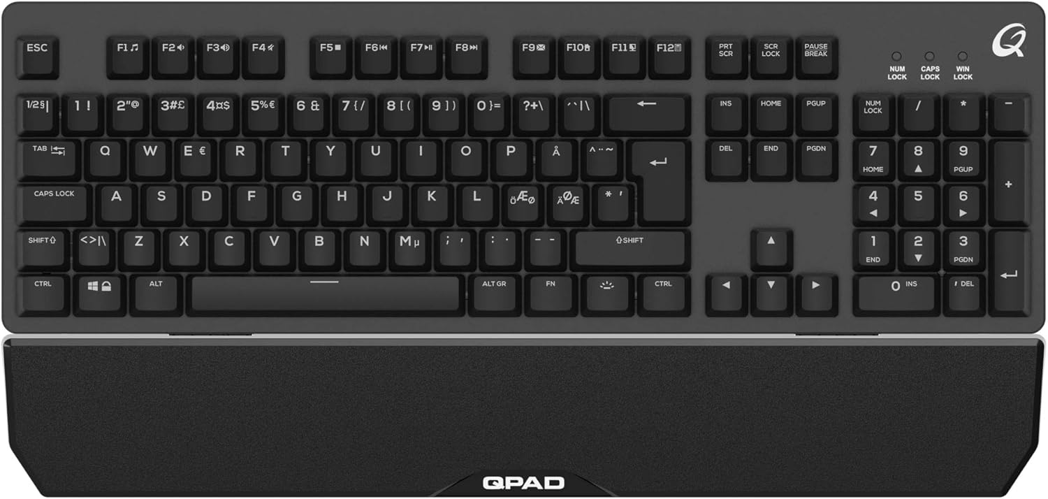 Qpad MK40 Pro Gaming Membranical Keyboard, SemiMechanical Keyboard