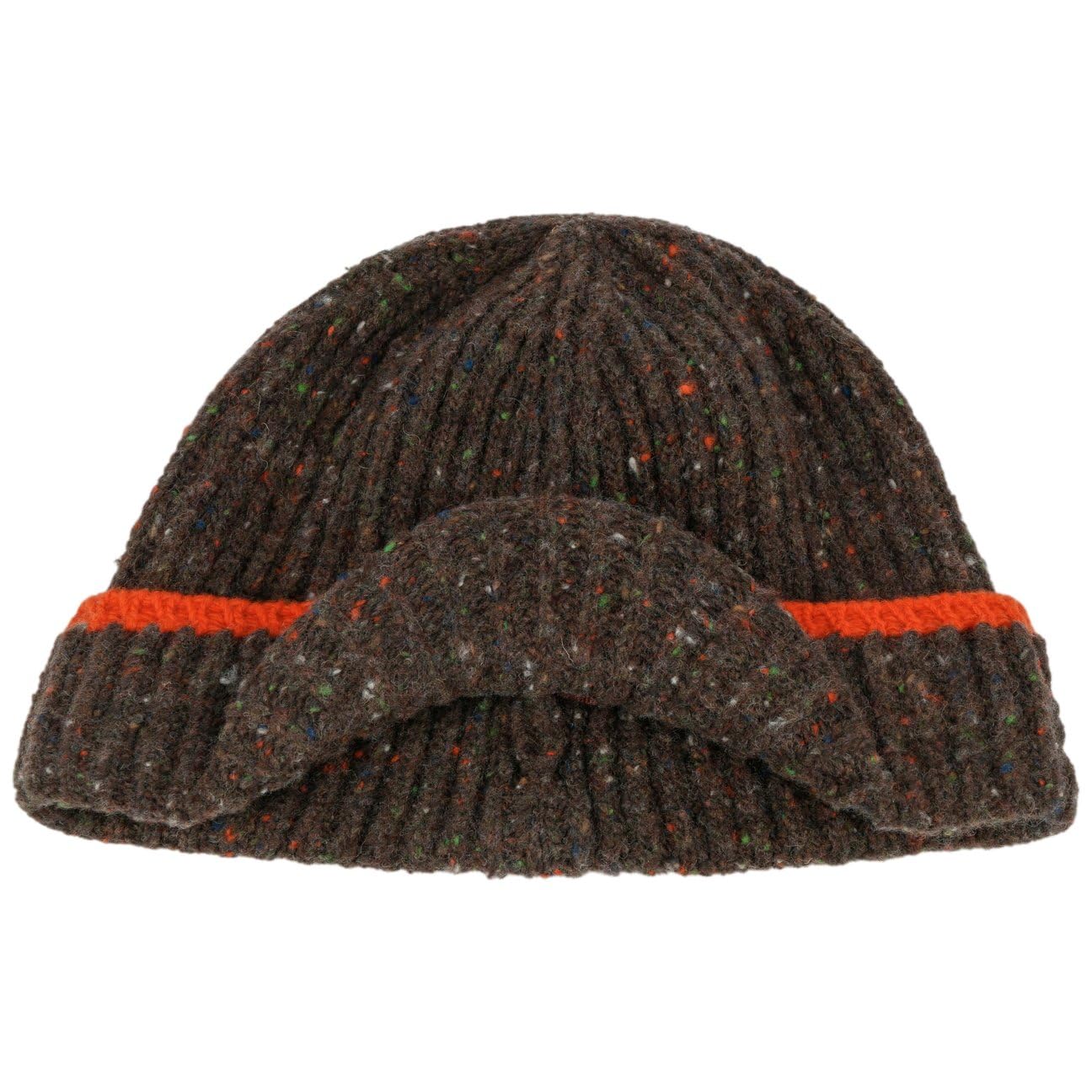 Stetson Deer Beanie Schirmmütze Rippstrick meliert Made in Italy Unisex Herbst Winter