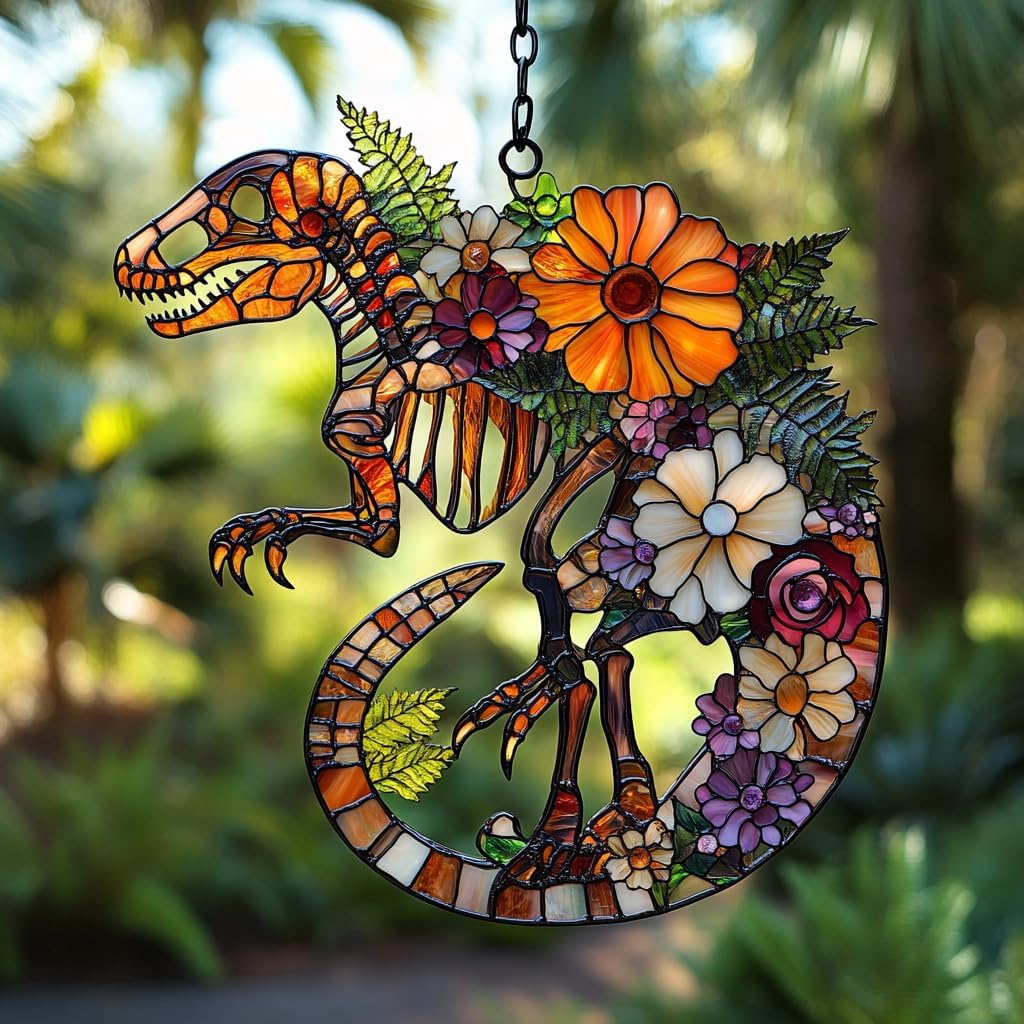 Santa Claus Acrylic Suncatcher Stained Glass Effect Window Car Hanging Christmas Ornament Indoor Outdoor Decor Garden Sun Catcher Panel for Christmas Lover for Women Mom Grandma