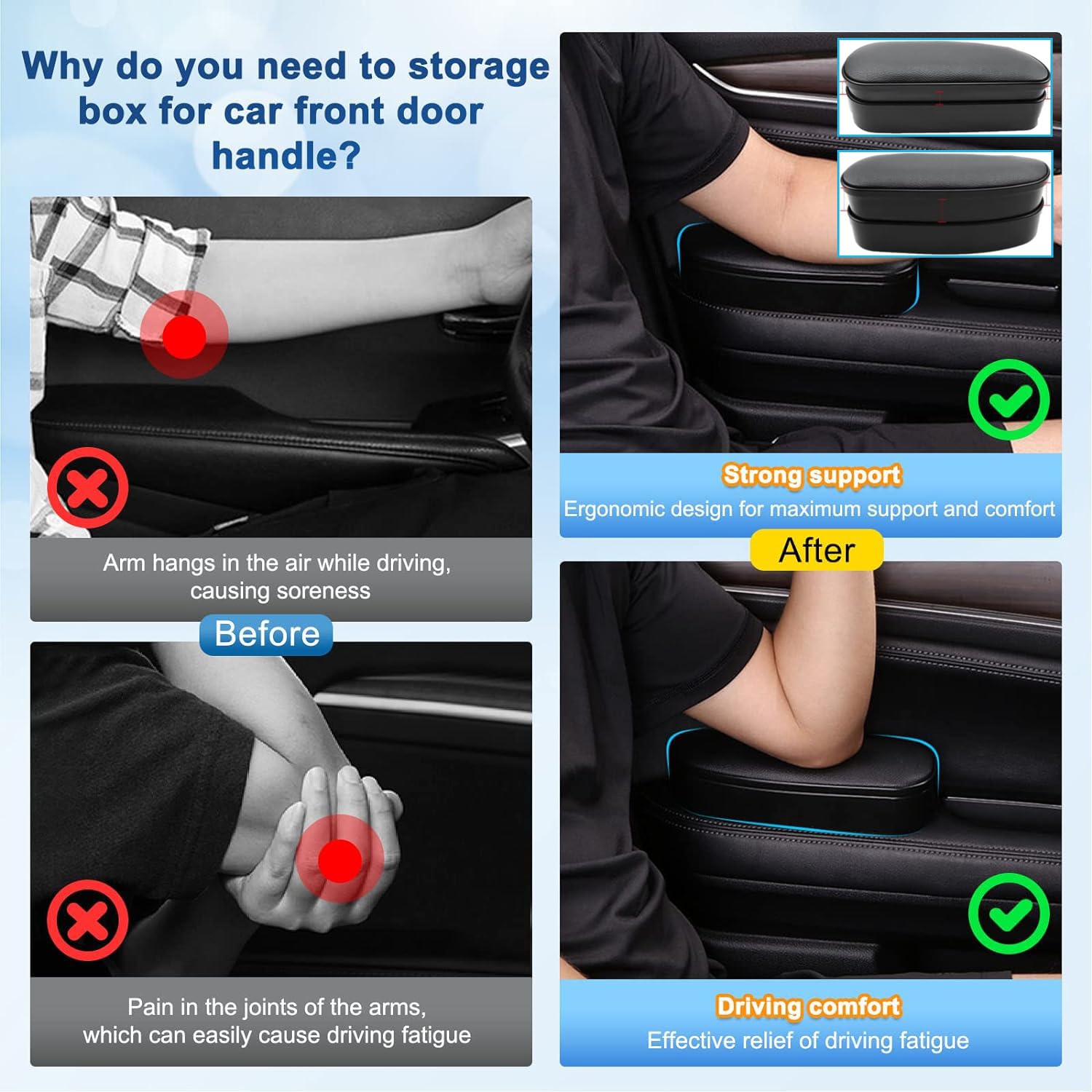 Vassoio Portaoggetti Per Bracciolo Auto - Compatibile Con Jeep Compass 2017+, Nero, In Materiale ABS - Foto 7