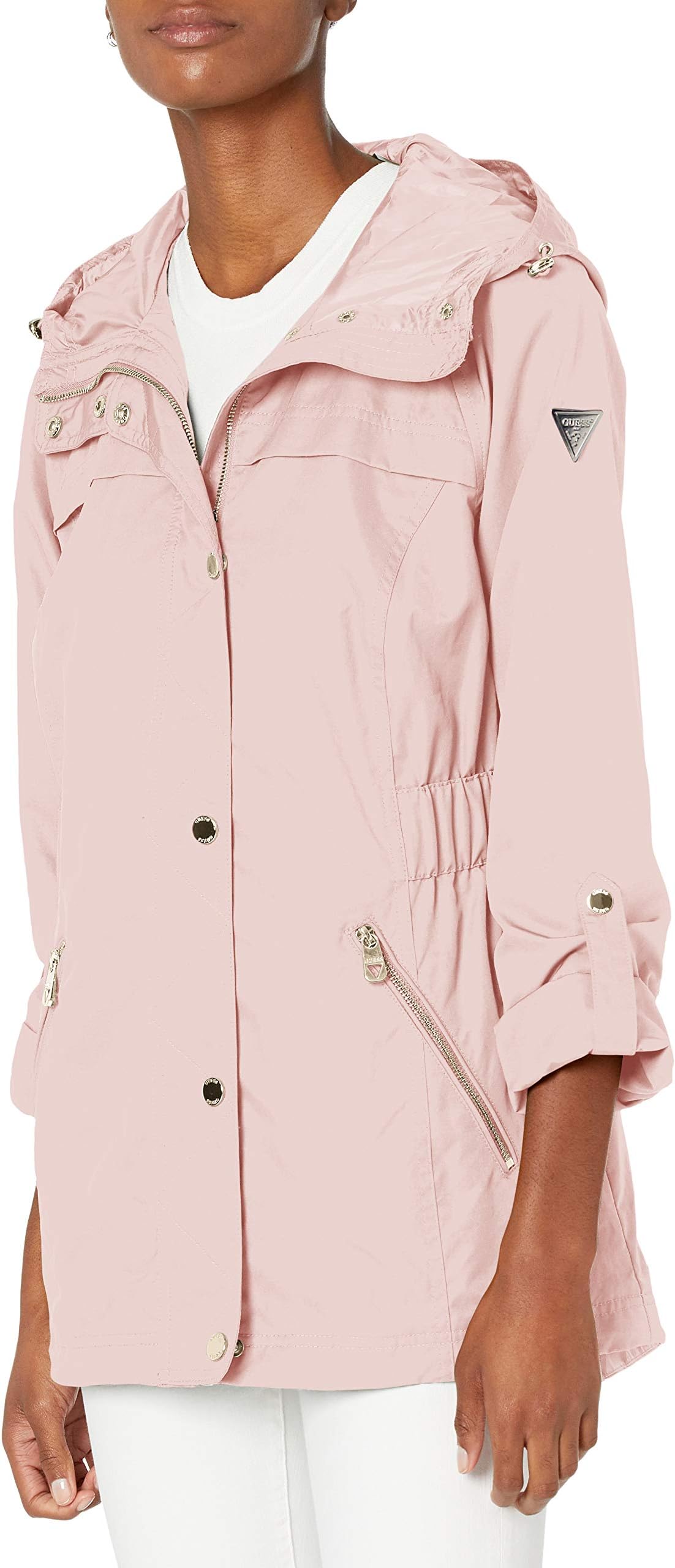 GUESSWomen's Adjustable Long Sleeve Anorak Jacket