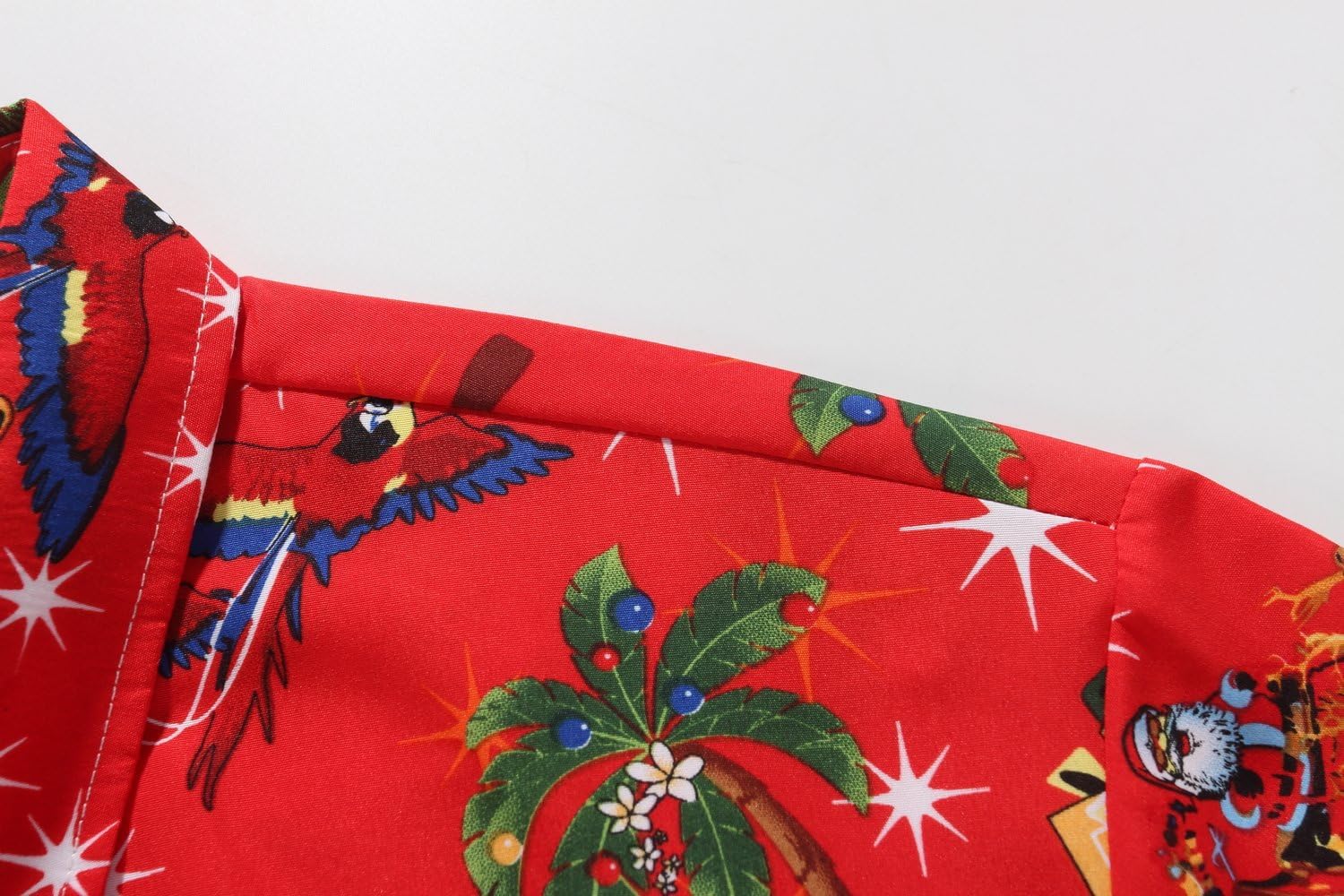 SSLR Mens Christmas Vacation Shirt Short Sleeve Christmas Hawaiian Shirts for Men