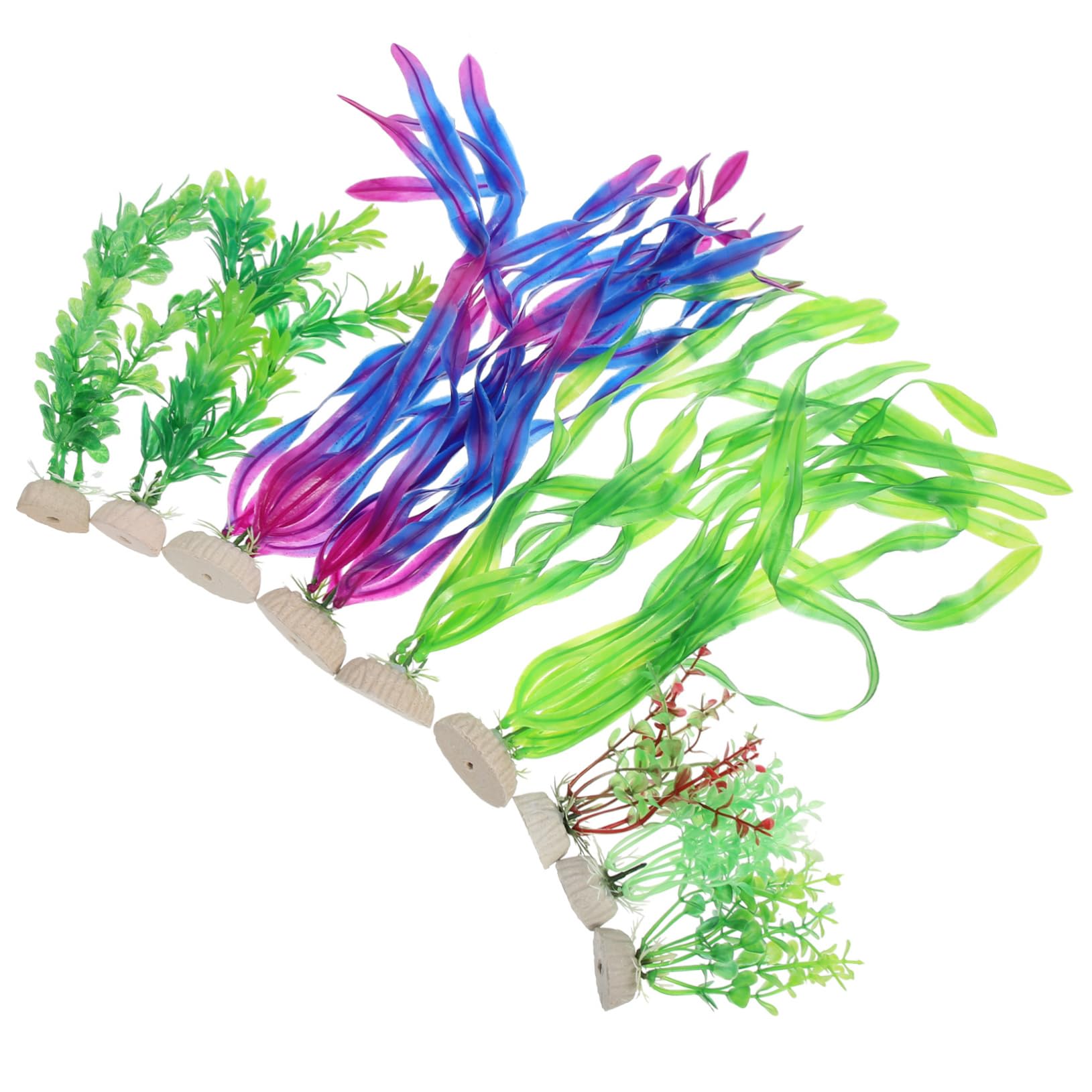 Toddmomy 5ensembles Plantes Aquatiques Artificielles pour Aquarium Décorations De Paysage pour Poissons Et Aquariums Simulation Naturelle Accessoires De Décoration De Réservoir