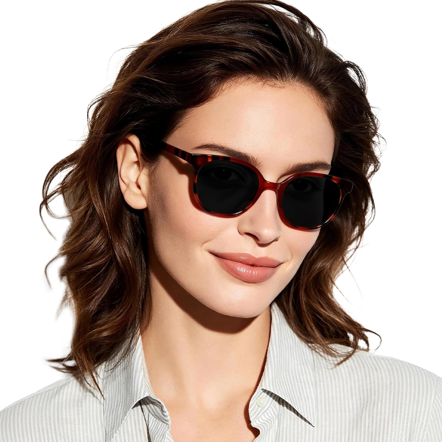 OCCI CHIARI Reading Sunglasses Women UV Protection Outdoor Reader Glasses 0.5 0.75 1.0 1.25 1.5 1.75 2.0 2.25 2.5 2.75 3.0 3.25 3.5 3.75 4.0 (Red, 250)