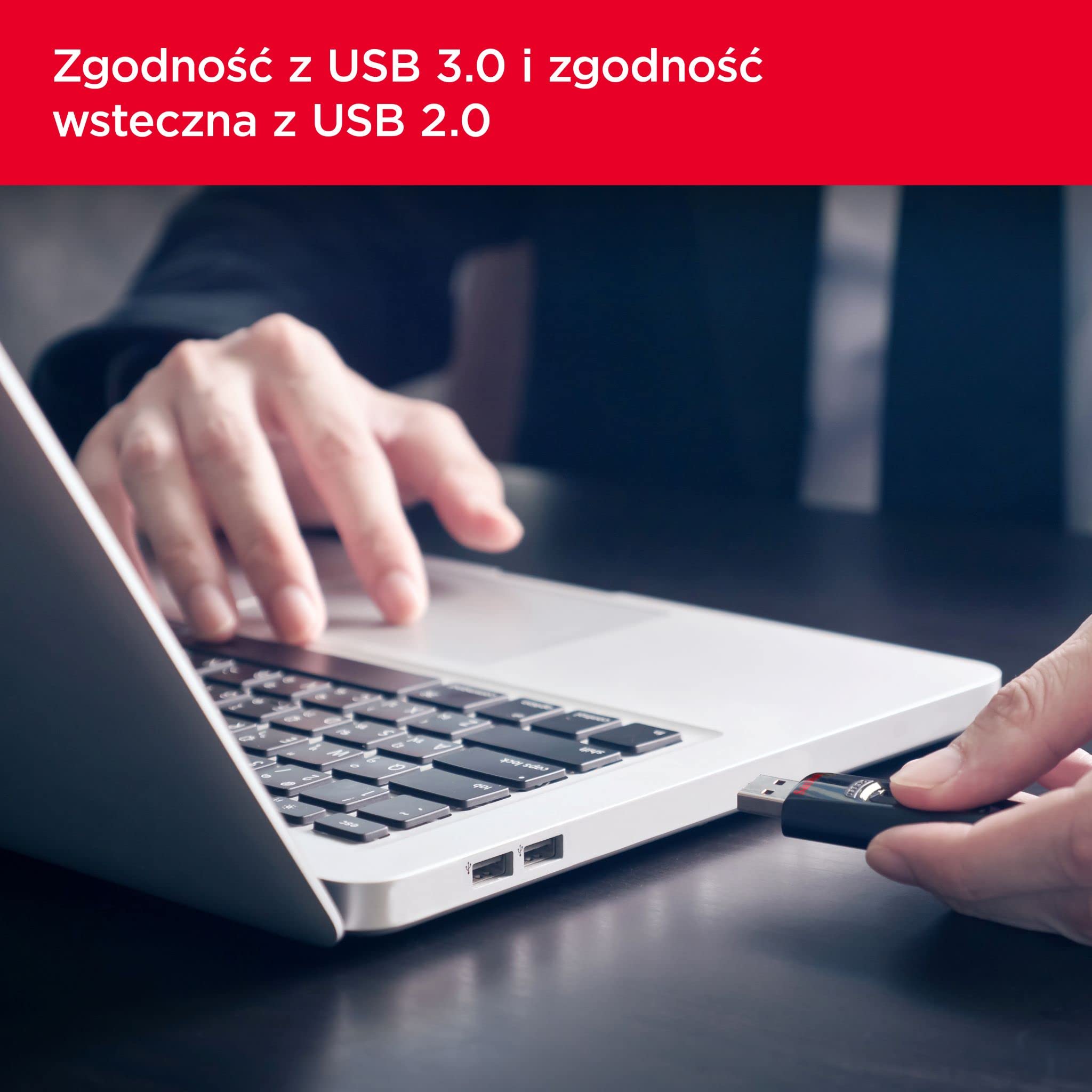 Sandisk Ultra SDCZ48-256G-U46 Pendrive, Czarny, 256 GB