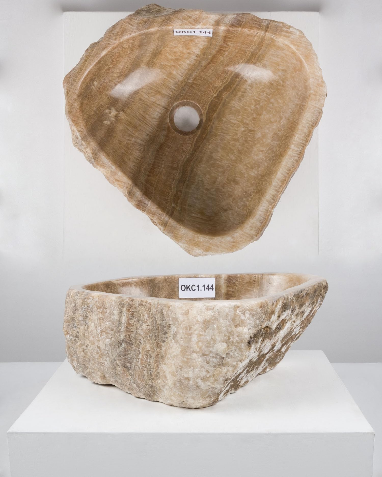 Lavabo ovalado de mármol ónix, 50 cm, de piedra natural, lavabo de baño, lavabo de baño