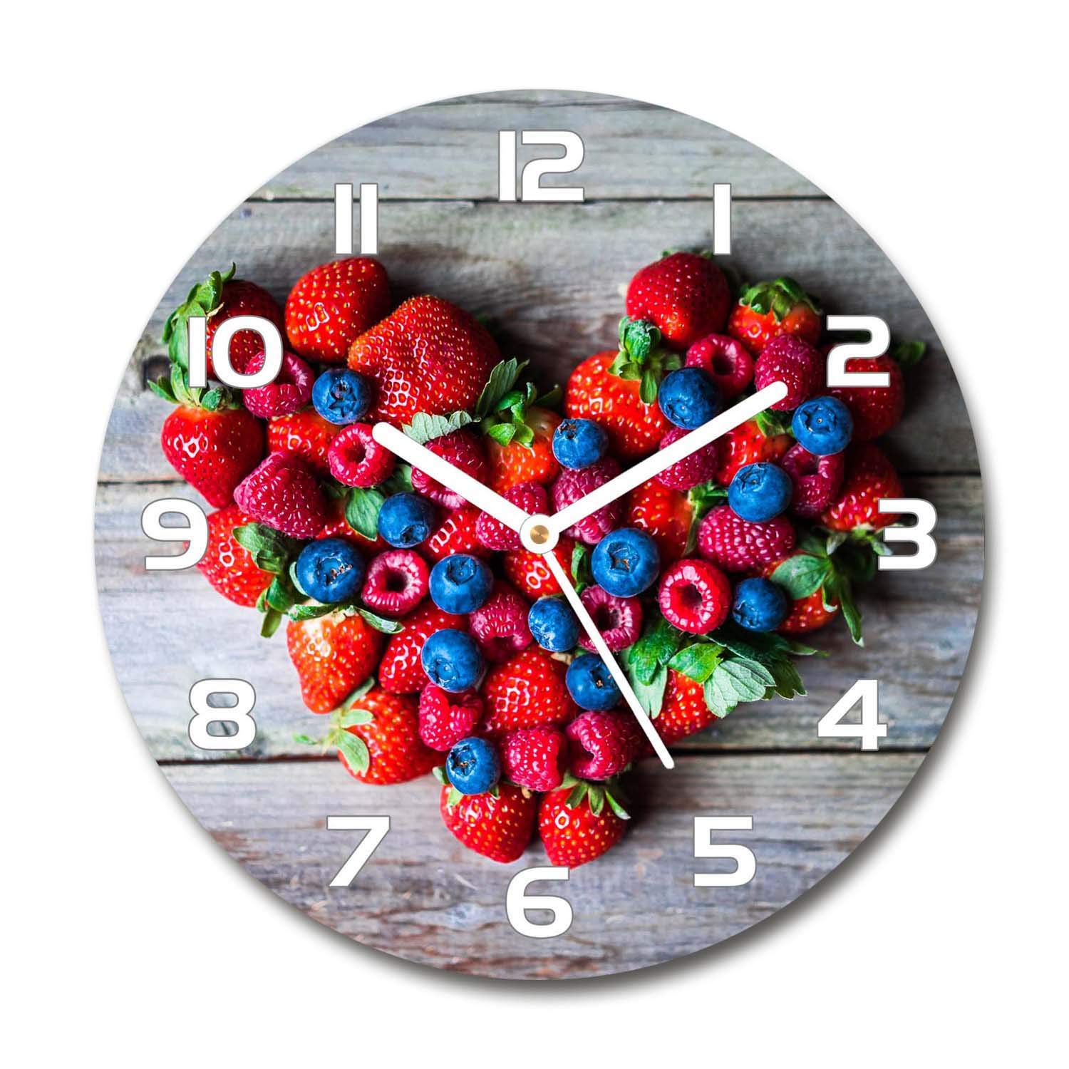 Horloge en verre 60x60 Tulup, un cadran silencieux aiguilles blanches