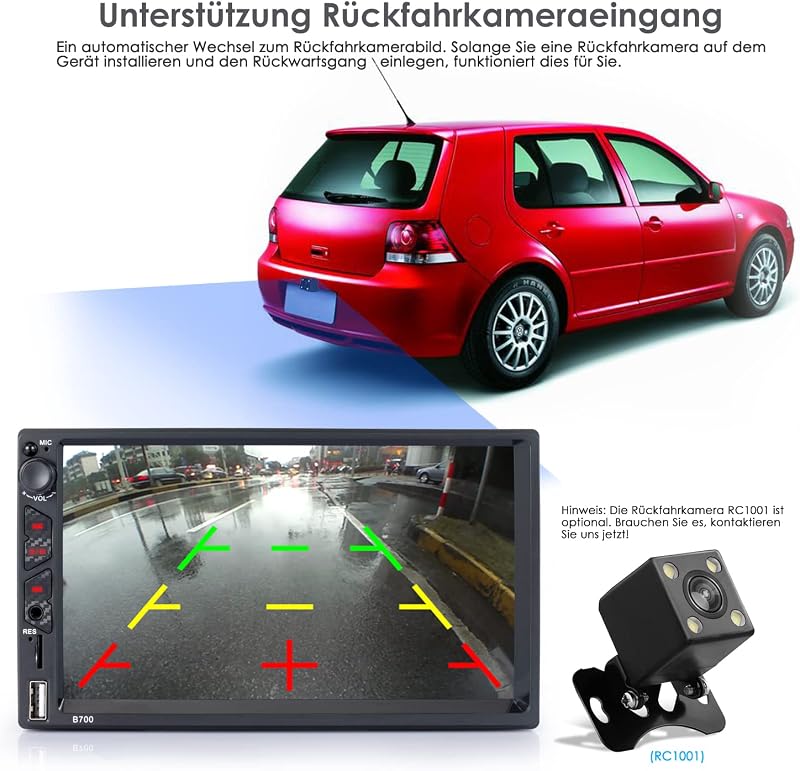 iFreGo 2DIN Autórádió 7" GPS CarPlay Android Bluetooth Kormánytávírányítás