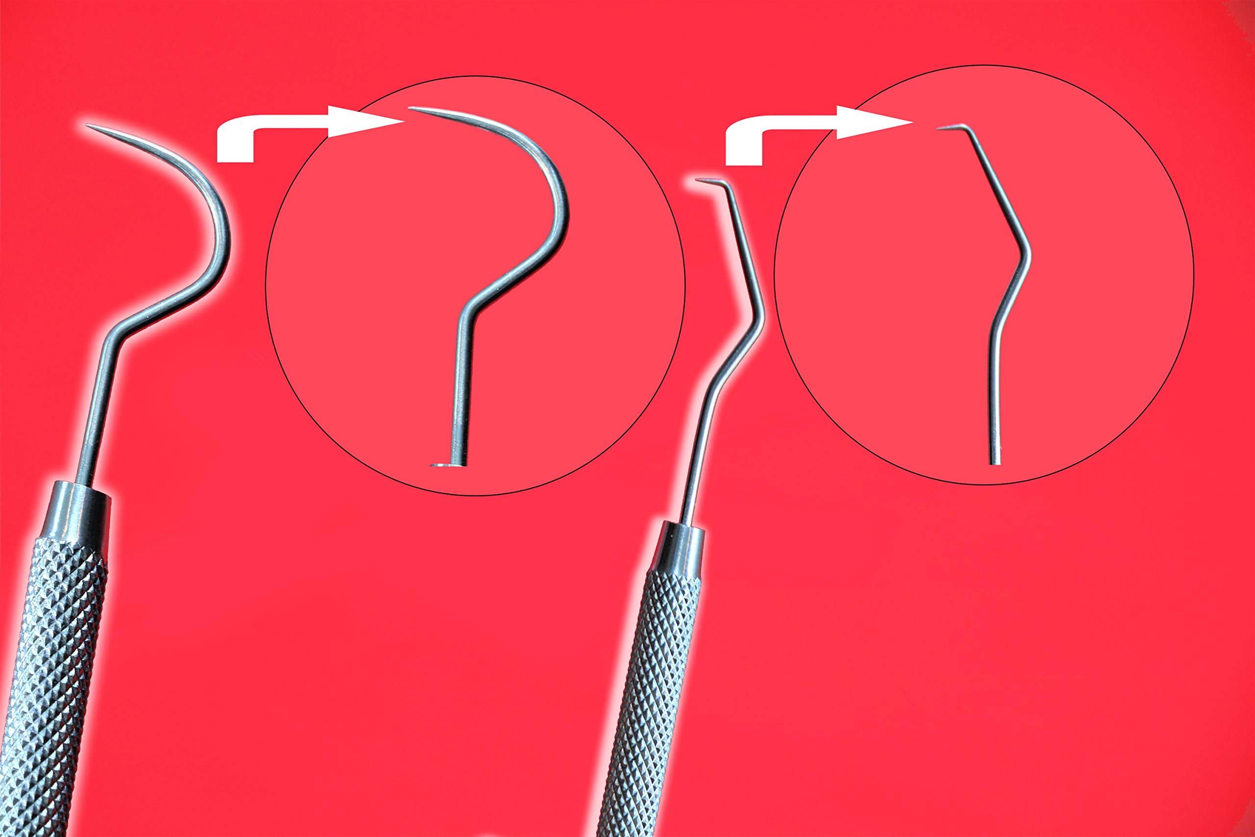 Cynamed 1 EXPLORER DENTAL PROBE #5 SICKLE SCALER ANTERIOR TOWNER JACQUETTE GERMAN GRADE STAINLESS