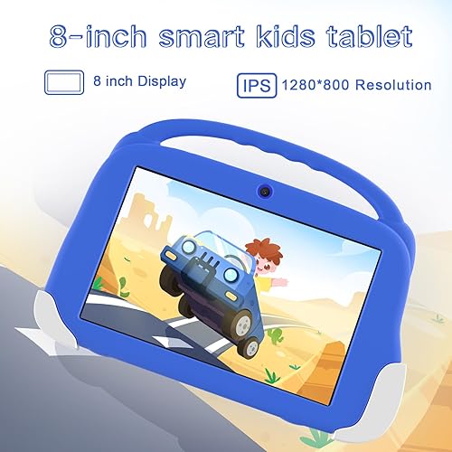 Miniatura 6 de Aheadthink Tableta para niños de 8 pulgadas 4GB RAM 32GB ROM Expansión de 512GB, con estuche protector de silicona, cámara dual, para educación,