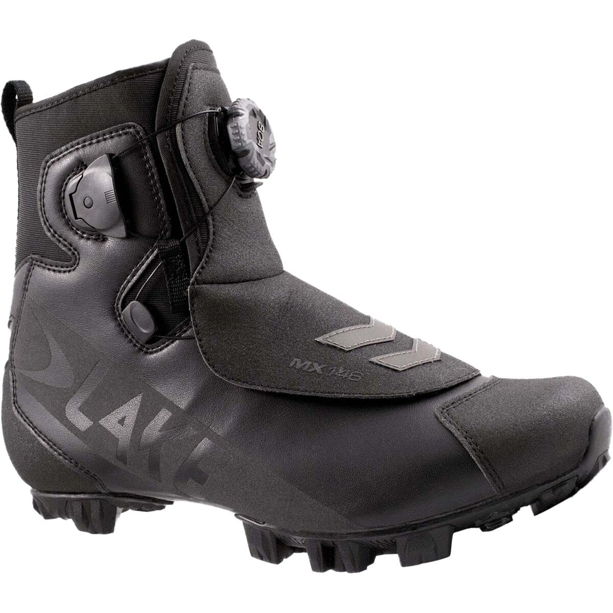 Lake Mx146 Cycling Shoe - Men's Black/Black Reflective, 37.0