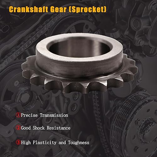 Miniatura 4 de AUCERAMIC Kit de cadena de distribución de repuesto para BMW 125i 220i 328i 320I 328I 428i 528i 320i X1 X3 X4 X5 Z4 F10 2.0L L4 Turbo N20B20A