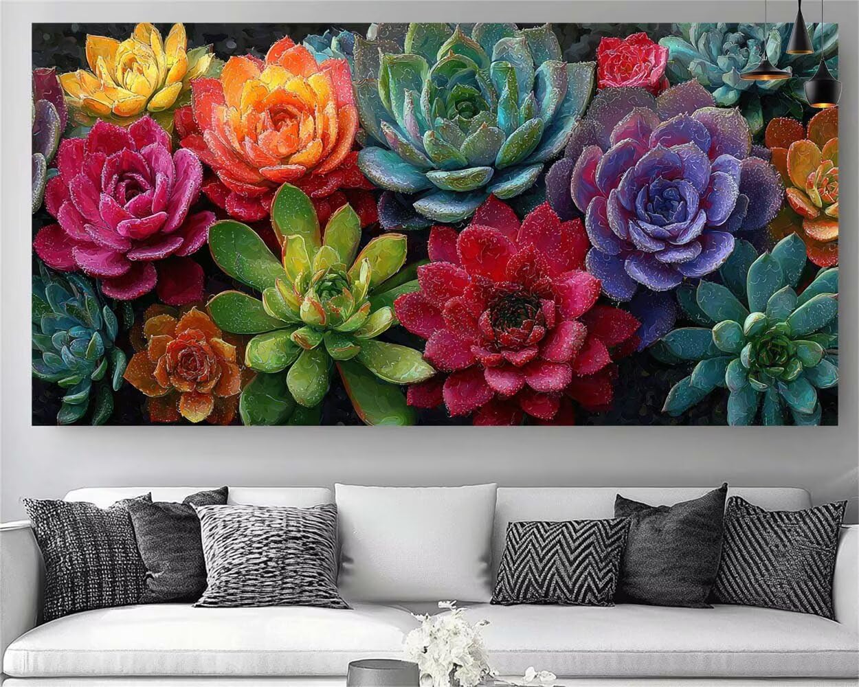 Diamond Painting Fleur Grand Format 60x120cm - Peinture Diamant 5D - 8