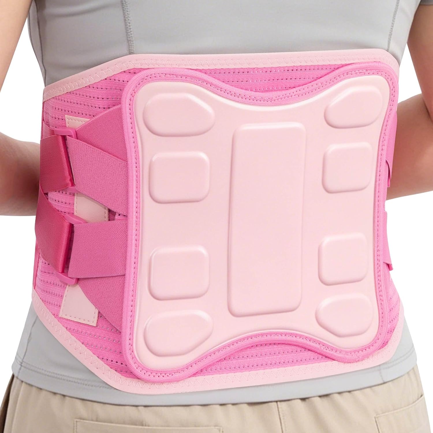 Back Brace for Women and Men Lower Back Pain Relief Lumbar Support Belt | Adjustable Compression Straps Breathable Mesh EVA Sciatica Herniated Disc Scoliosis Thoracic Spine Lumbar Heavy Duty Lifting