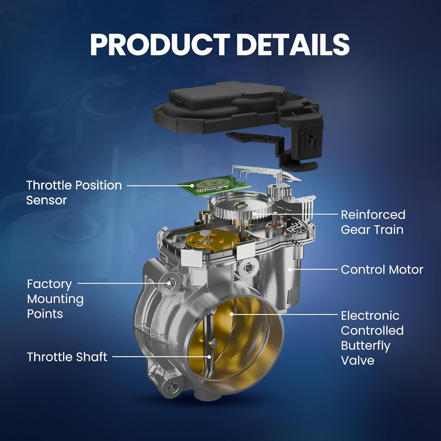 MOCA S20182 Throttle Body Fits 2014-2020 for INFINITI QX80 5.6L & 2017-2020 for Nissan Armada 5.6L & 2016-2021 for Nissan TITAN XD 5.6L & 2011-2013 for INFINITI QX56 5.6L