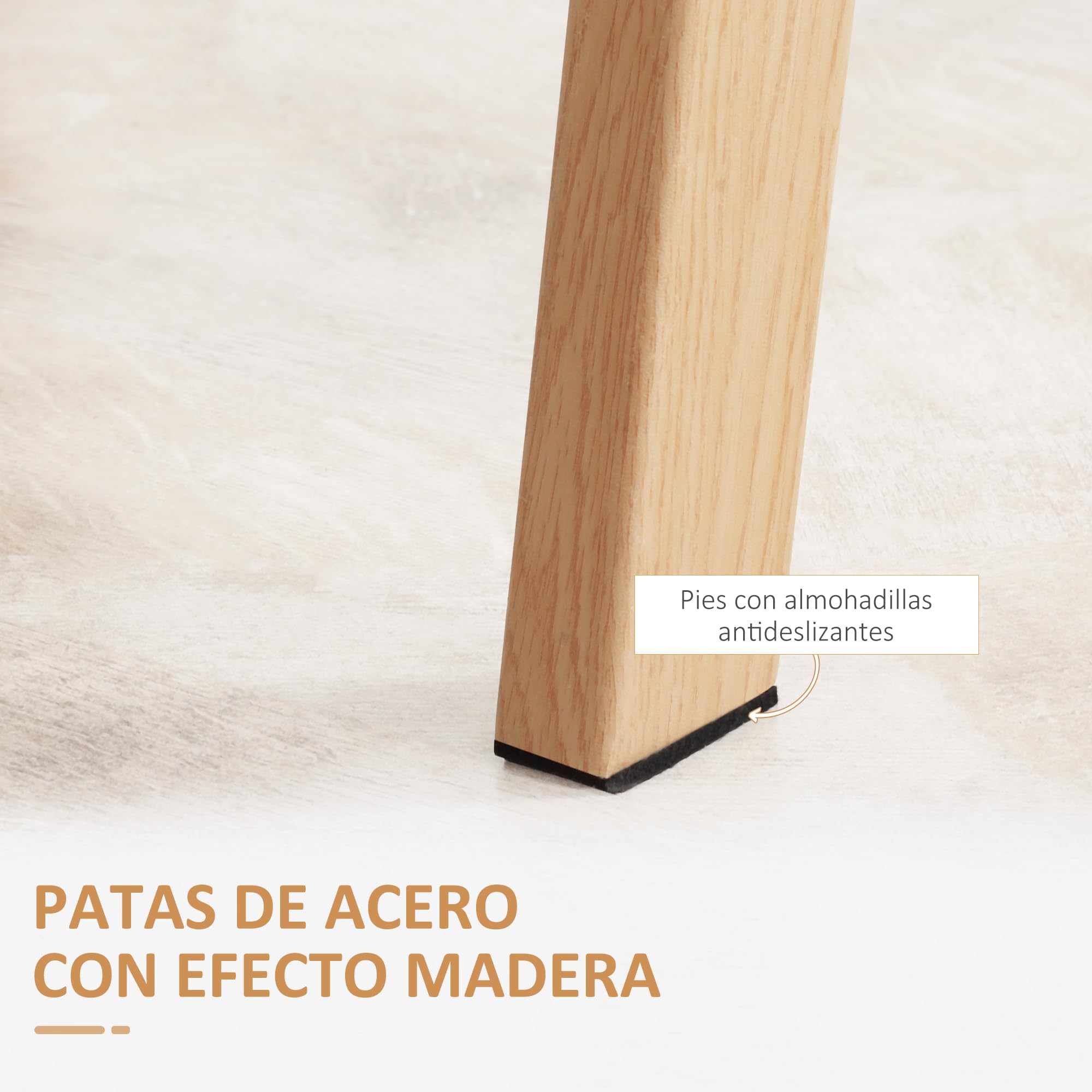 HOMCOM Mesa de Comedor Rectangular Moderna para 6 150x75x76 cm Transparente | Rectangular, Mesa de Cocina Moderna, Patas de Acero, Superficie de Vidrio Templado
