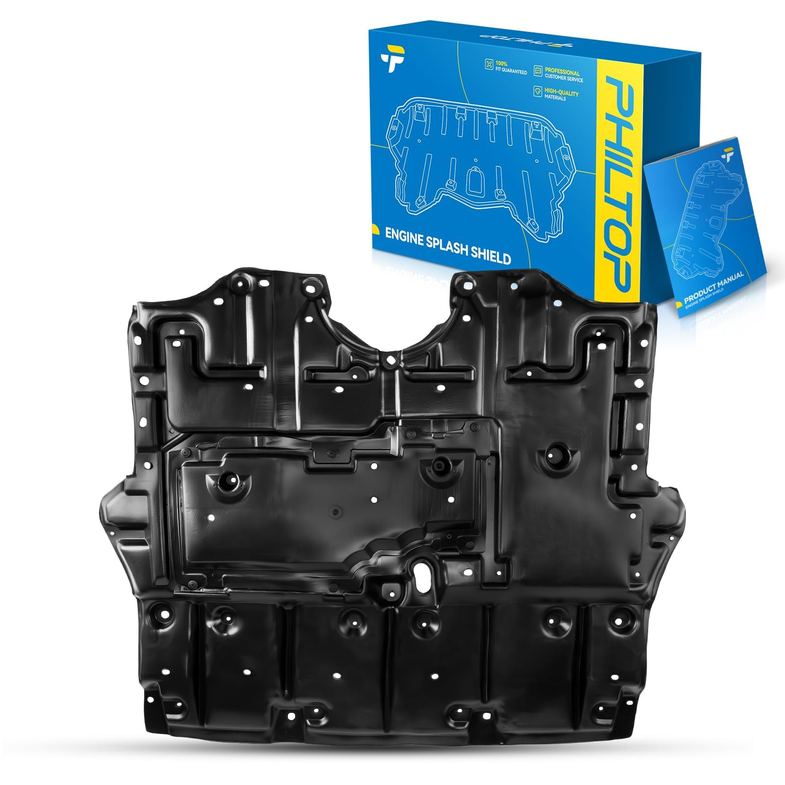 PHILTOP Engine Splash Shield Compatible with 2006 Lexus GS300 RWD, 1Pc