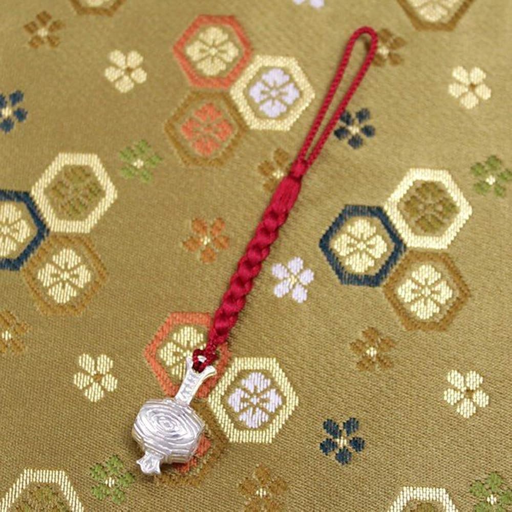 Amazon.co.jp: [梅都工房] 根付 銀製 打ち出の小槌 こづち 作品 : 家電