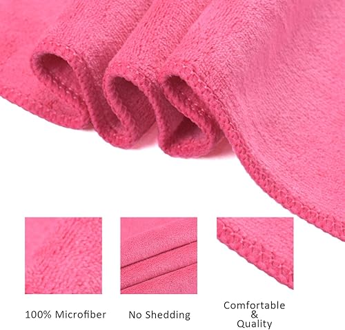 Miniatura 3 de JML Toallas de microfibra, juegos de toallas de baño (paquete de 6, 27 x 55 pulgadas), extra absorbentes, de secado rápido, multiusos, para baño,