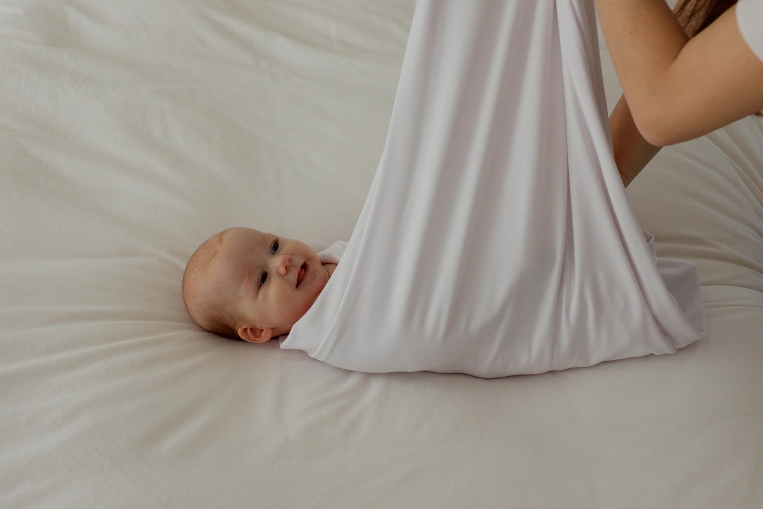 BamBoo You Stretchy Swaddle Blanket Newborn, Softest Bamboo Fibre Infant Swaddle Wrap Blanket 120 x 120cm - Image 4