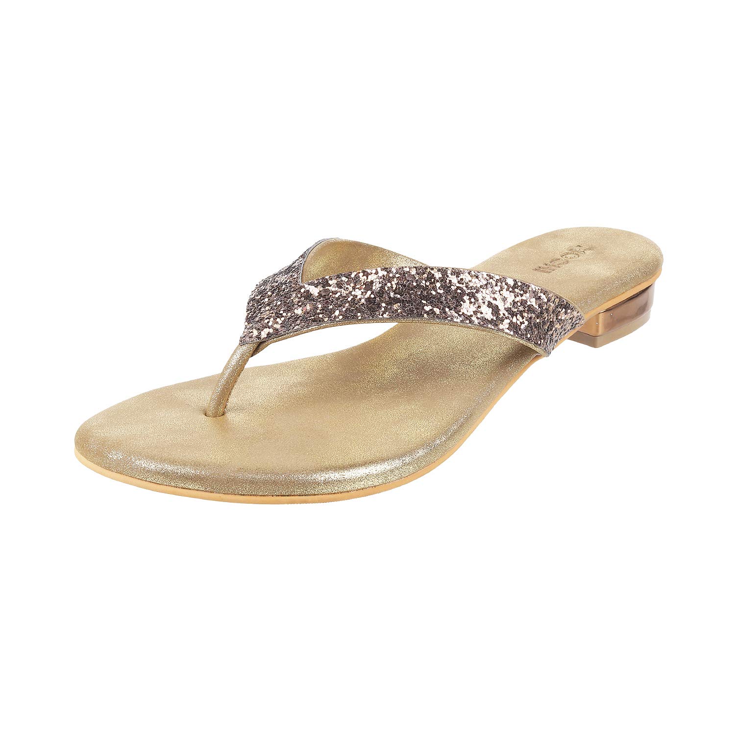 Mochi Womens Synthetic Antic Gold Slippers (Size (6 UK (39 EU)) (B08X2QHNT6) Amazon Price History, Amazon Price Tracker
