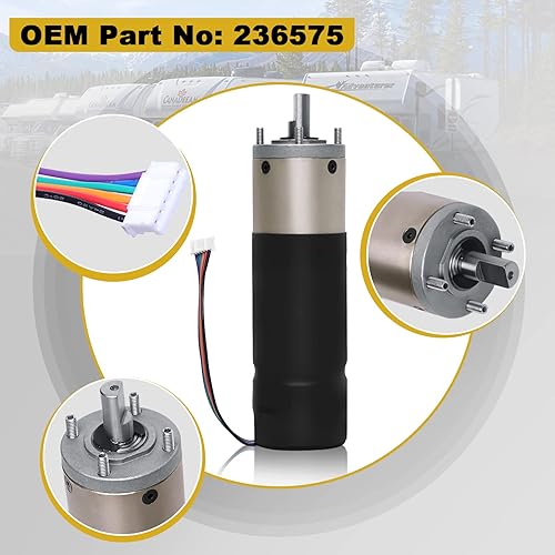 Miniatura 4 de 236575, Motor deslizante de pared RV compatible con el sistema deslizante Lippert Schwintek en pared, conjunto de motor IG-42 de 0.394 in, motor