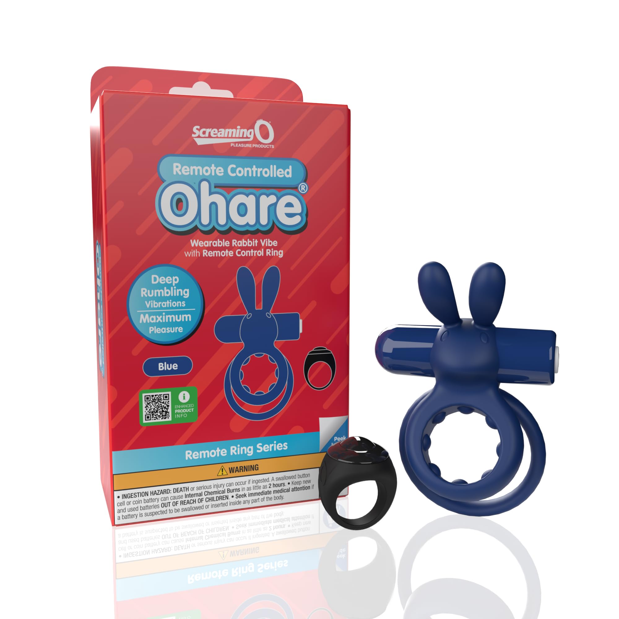 o yeah vibrating ring Screaming O OYeah Vibrating Penis Ring - Clear main image 0