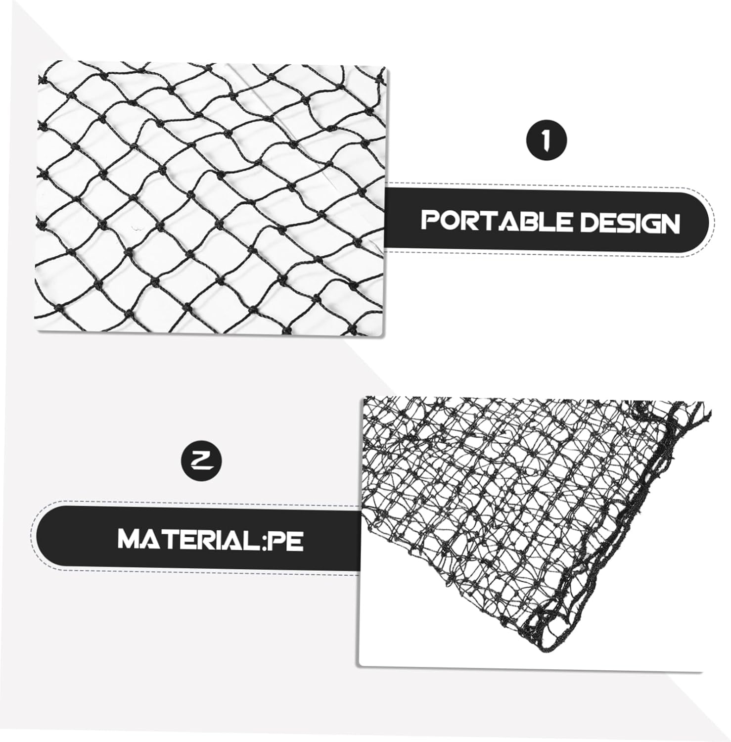 HEMOTON Network Baseball Softball Practice Net Pitching Catching Trainer Safety Fielding Net Versatile Sports Training