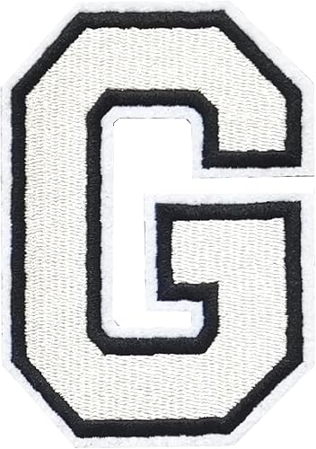 Miniatura 41 de Parches de letras para planchar de 3.1 pulgadas, parche de letras individuales bordadas para ropa, vestido, sombrero, jeans, accesorios