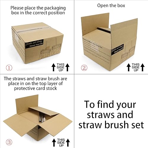 Miniatura 2 de COLOROUND Paquete de 2 tazas de batido con tapas de bambú y pajitas de 24 onzas, tarros Mason de boca ancha, vasos reutilizables, vasos de agua para