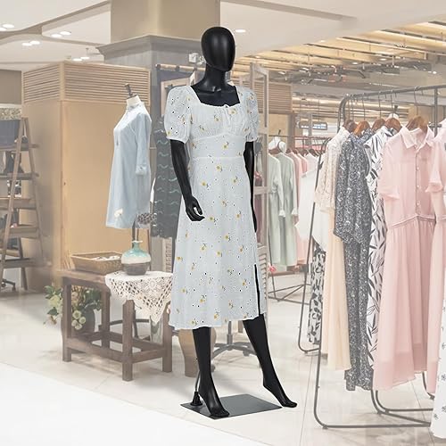 Miniatura 7 de Maniquí femenino para exhibición de ropa con forma de vestido - Maniquí ajustable y desmontable de cuerpo completo, maniquí de exhibición con