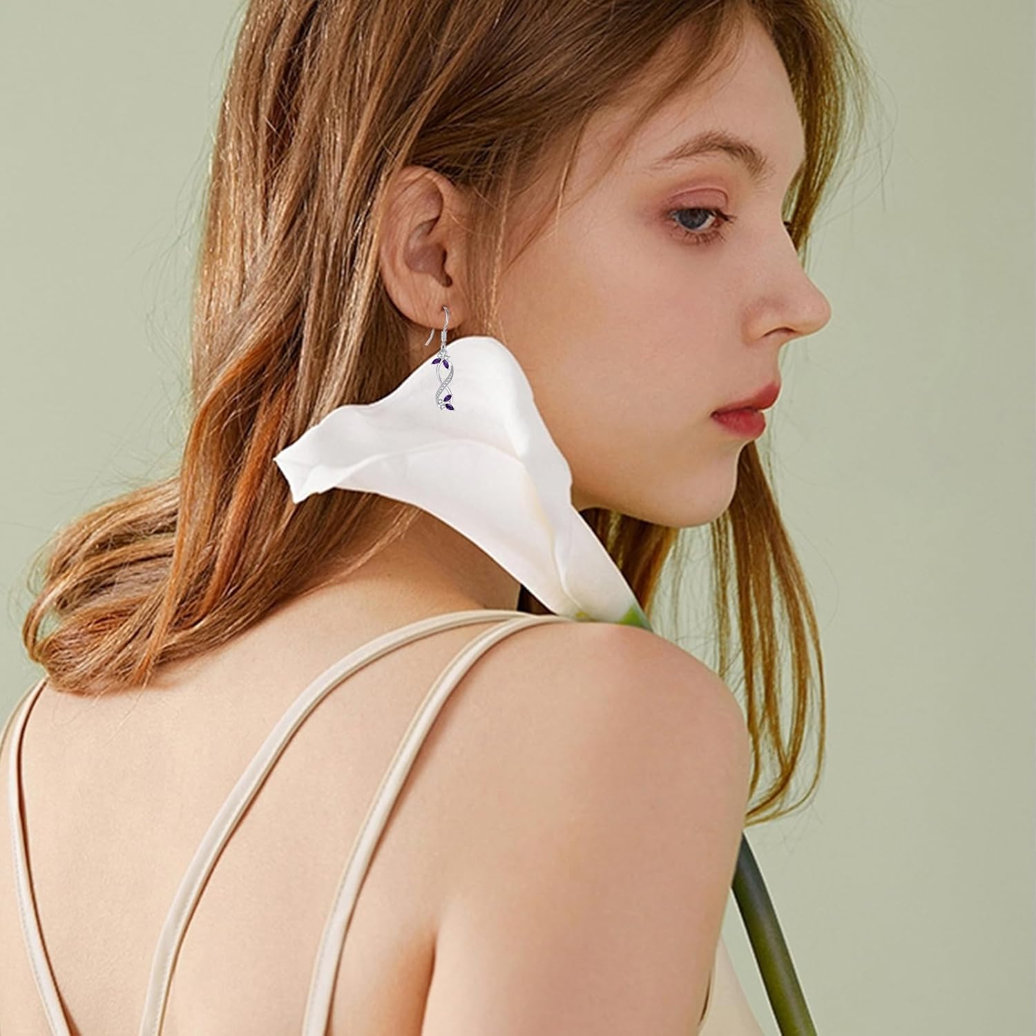 Butterfly Infinity Earrings for Women 925 Sterling Silver Elegant Butterfly Dangle Earrings, Infinity Jewelry Christmas Birthday Gifts for Women Wife Her - Image 3