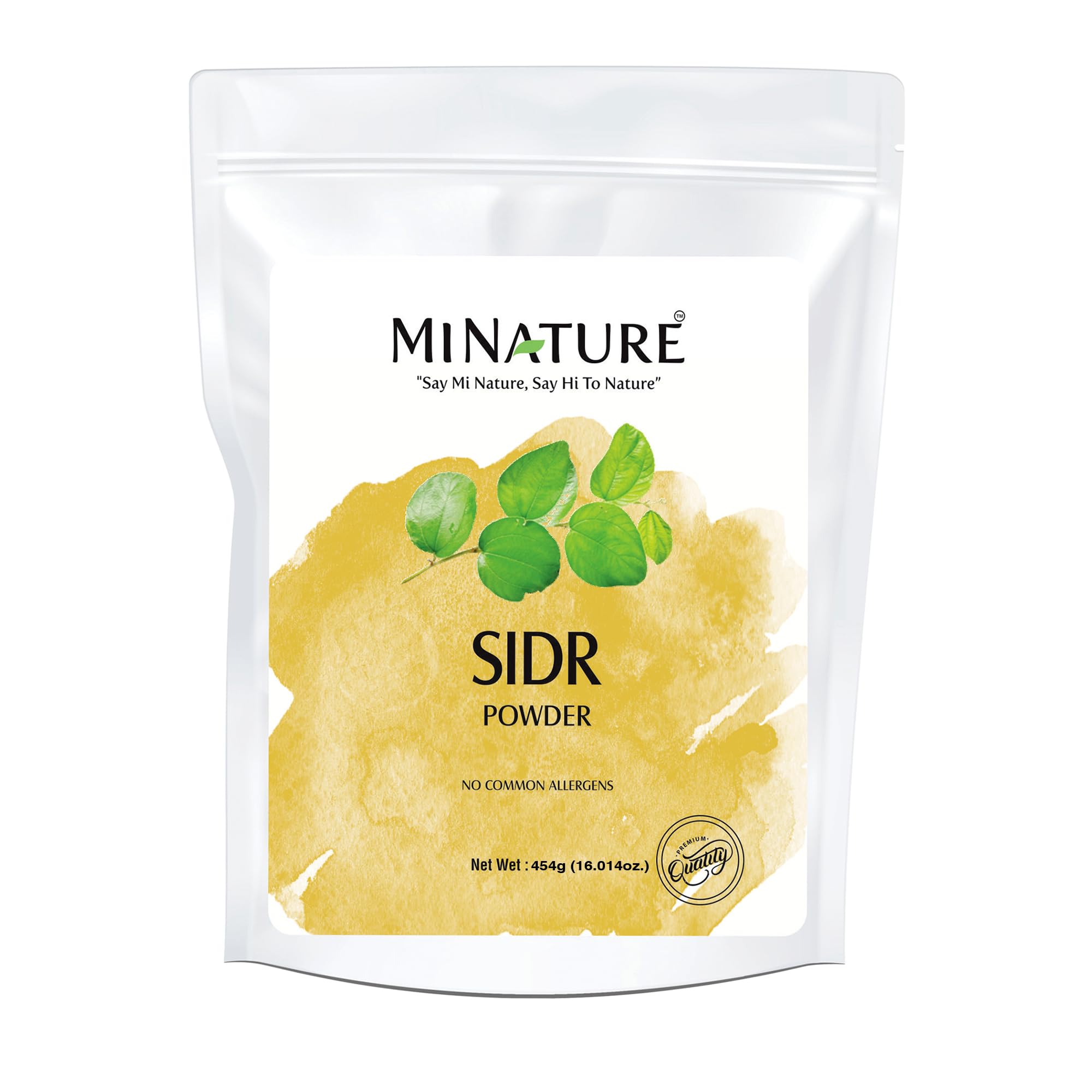 Mi Nature Fresh Sidr Leaves Powder 454gm (16oz) | Natural Deep Cleansing & Conditioning Herb for Hair Care | Traditional Herbal Cleanser |Plant-based Source of Mucilages and Saponins