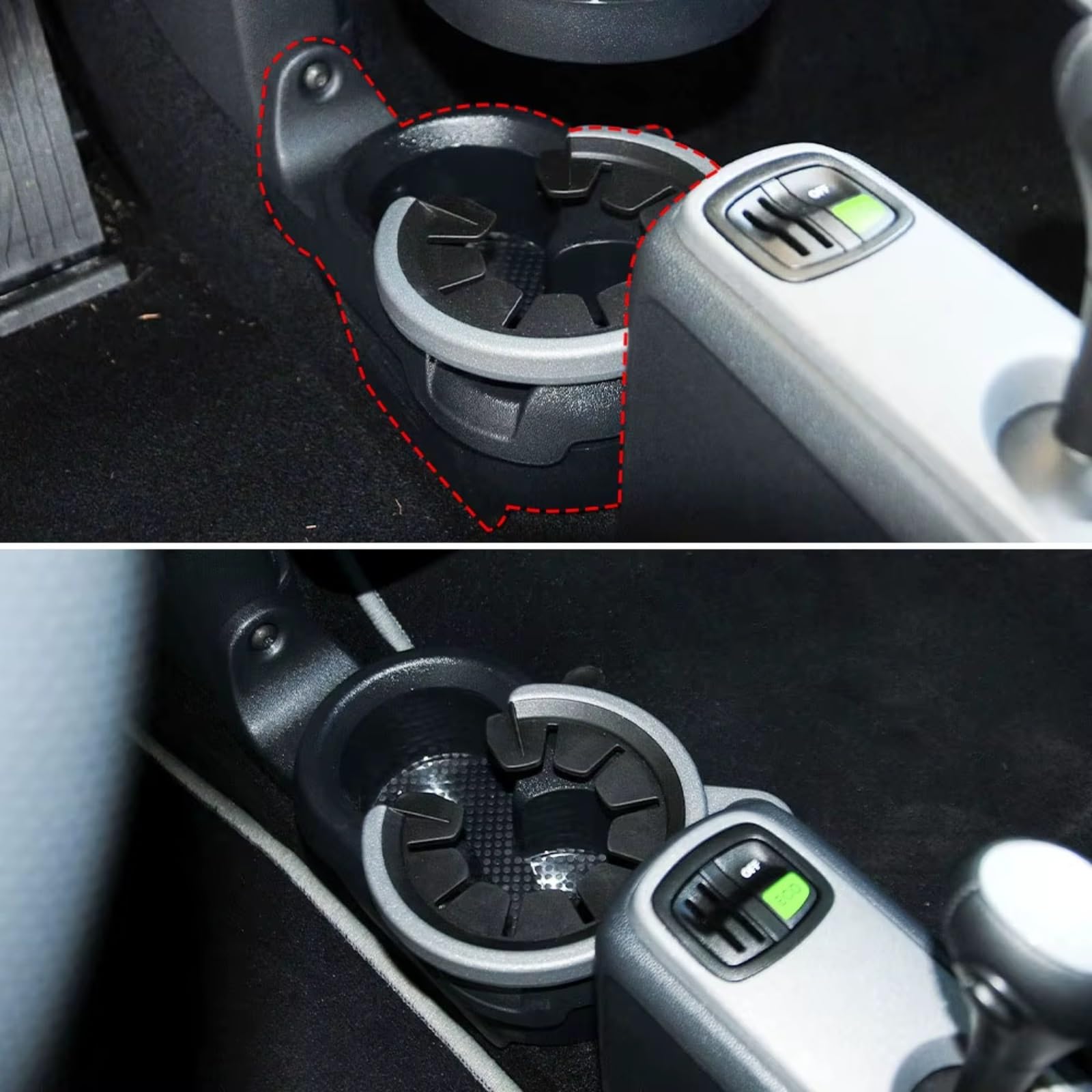 Auto Innenraum Zubehör Compatibile Con Benz Per Smart Fortwo 2007 2008 2009 2010 2011 2012 2013 2014 2015 Supporto Per Bevande Auto Supporto Tazza Console Centrale Doppio