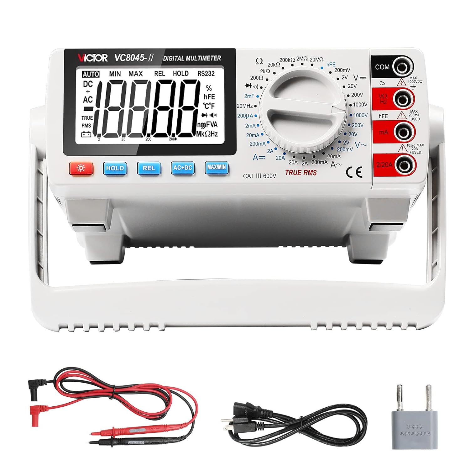 Buy Desktop Multimeter, Riiai 19999 Counts True RMS Multimeter