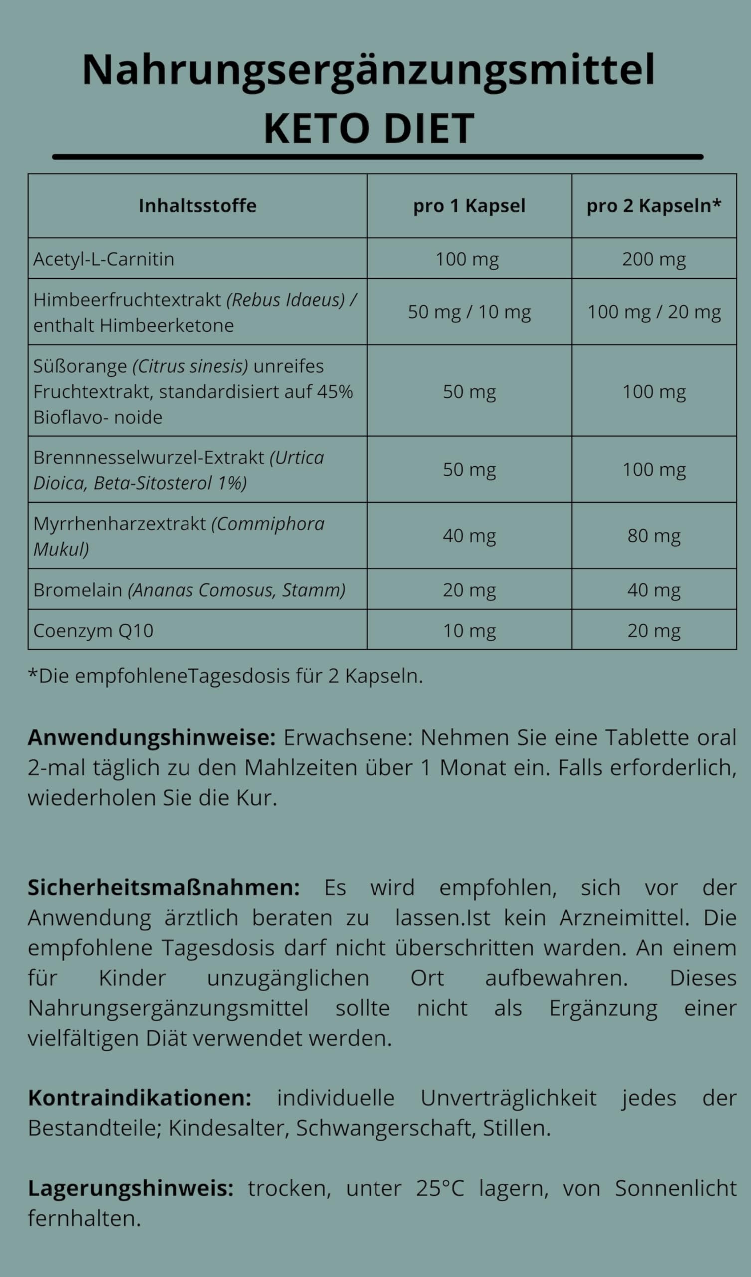 KETO DIET de Idealica - naturalmente veloce con dieta chetogenica con Q10 coenzima. 20 capsule.