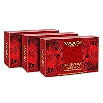 Vaadi Herbals Enchanting Rose Soap with Mulberry Extract, 75gx3