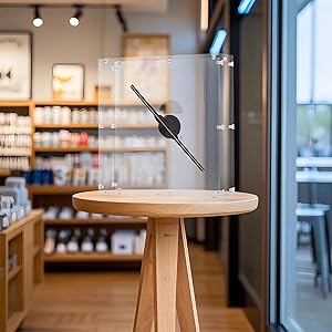 3DHologramFan, 42CM 3DHologramfan Projector HD LED Holographic Christmas Tree Advertising Display with Remote and Bluetooth and WiFi,1500 Video Library and for Business,Bar,Halloween Missyou 16.5 Inch