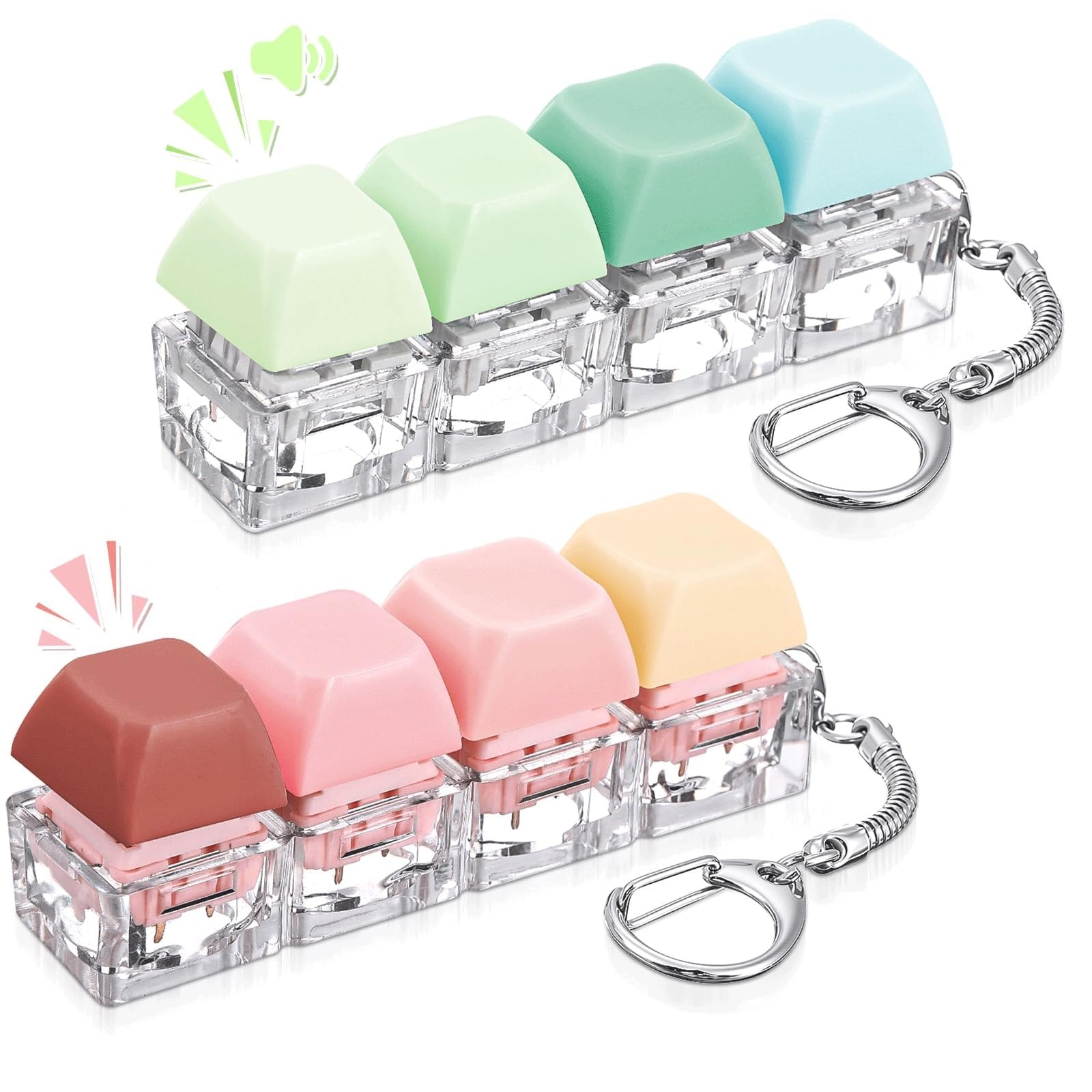 2Pcs Keyboard Fidget Toy, Fidget Toys, Quality and Built to Last, Clicky Fidgets Toy
