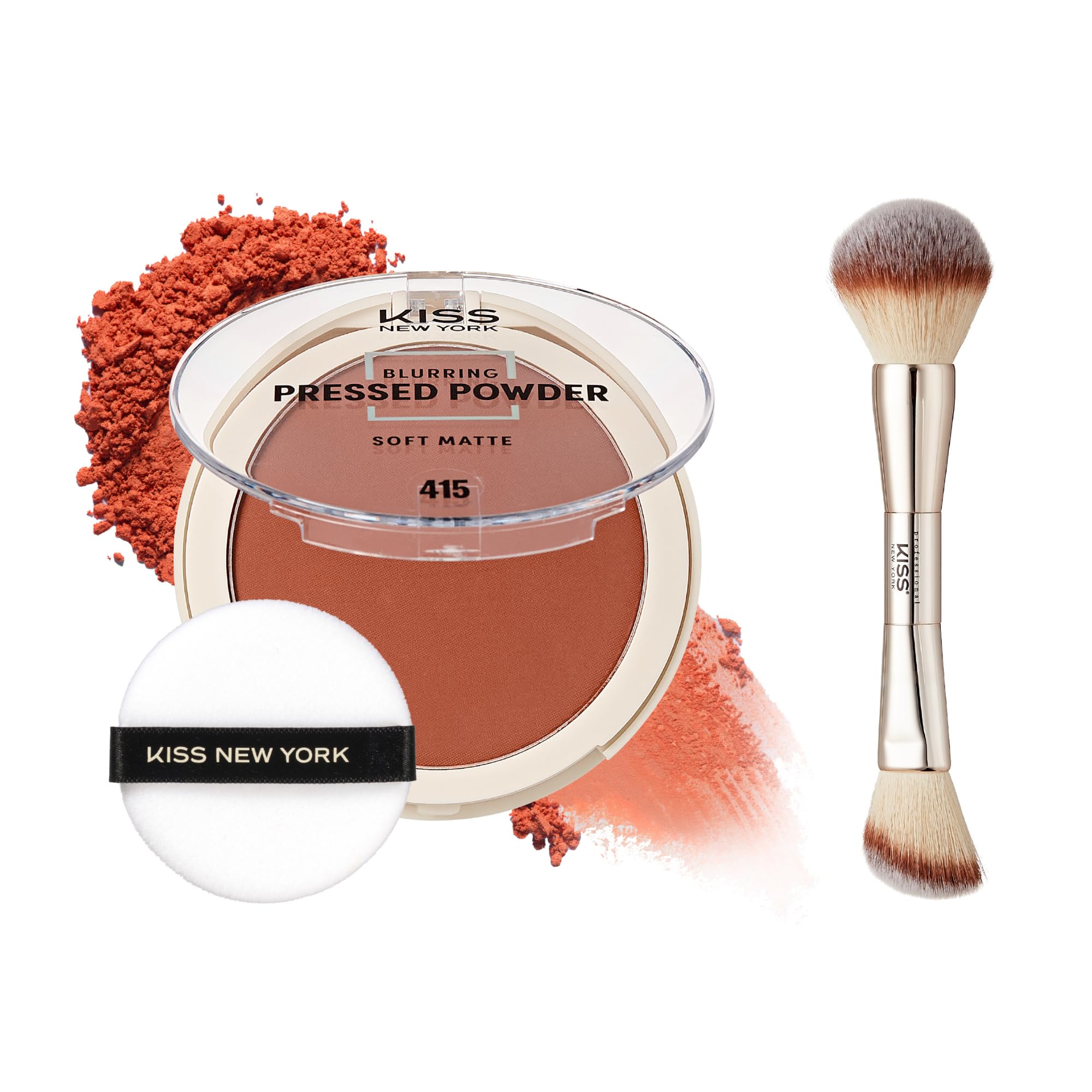 Amazon.com : KISS NEW YORK Soft Matte Pressed Powder (Mocha) with