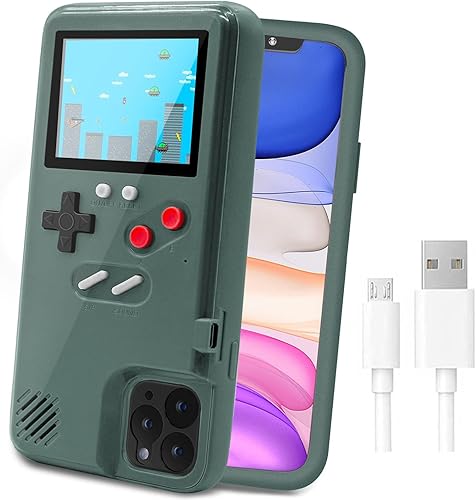 Miniatura 7 de LucBuy Gameboy - Carcasa protectora para iPhone, diseño retro con 36 juegos pequeños, pantalla a todo color, a prueba de golpes para iPhone X  Xs