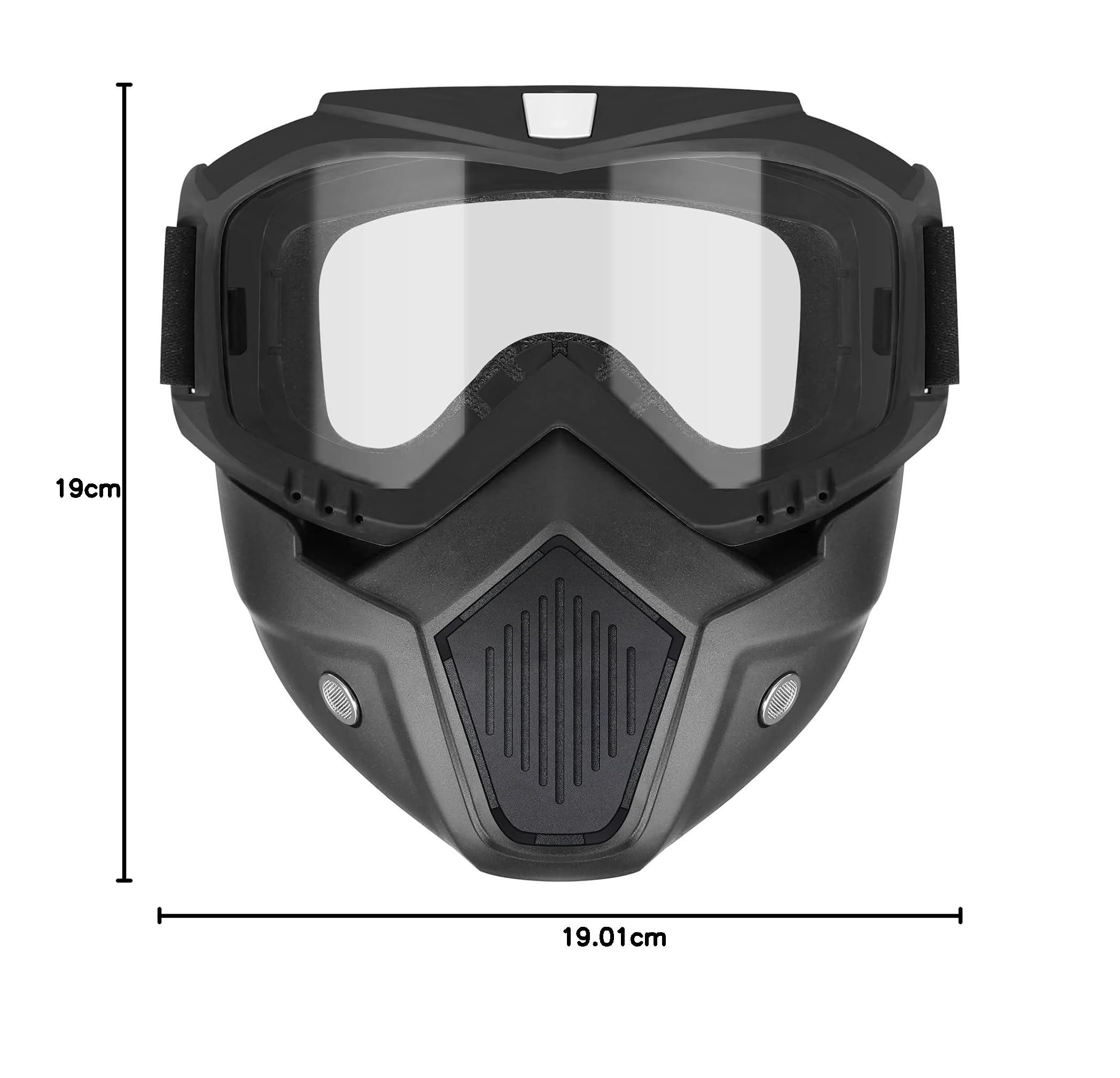 Airsoft Paintball Full Face Tactical Mask with Goggles for Motorcycle Cycling Skiing Halloween Cosplay