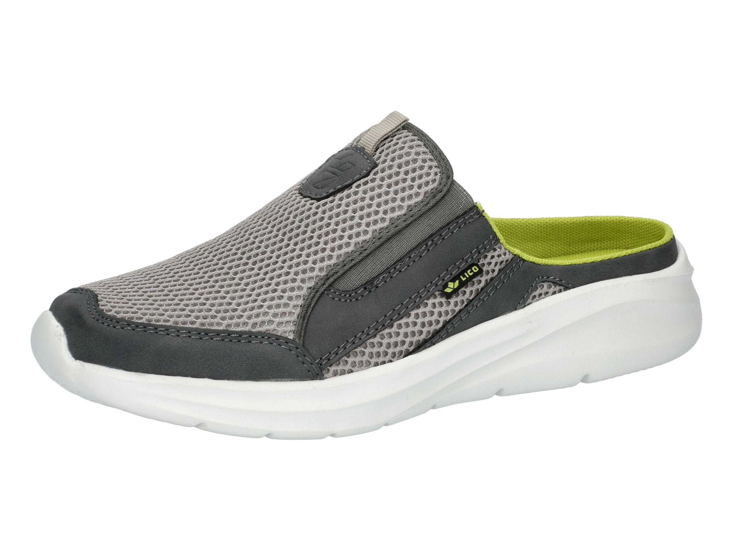 Lico Unisex Novara Clogs, Grey/Olive, 42 EU