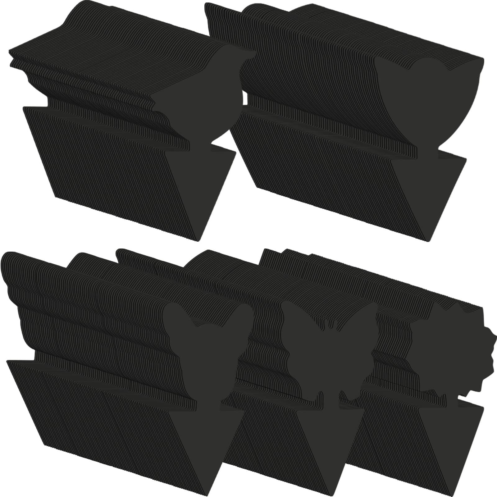 200 Sheets Fruit Fly Sticky Traps for Fruit Fly Gnat Trap for House Indoors Sticky Traps Catcher for Gnats Fungus Gnats Mosquito Catcher for Kitchen Outdoor Plants(Black)