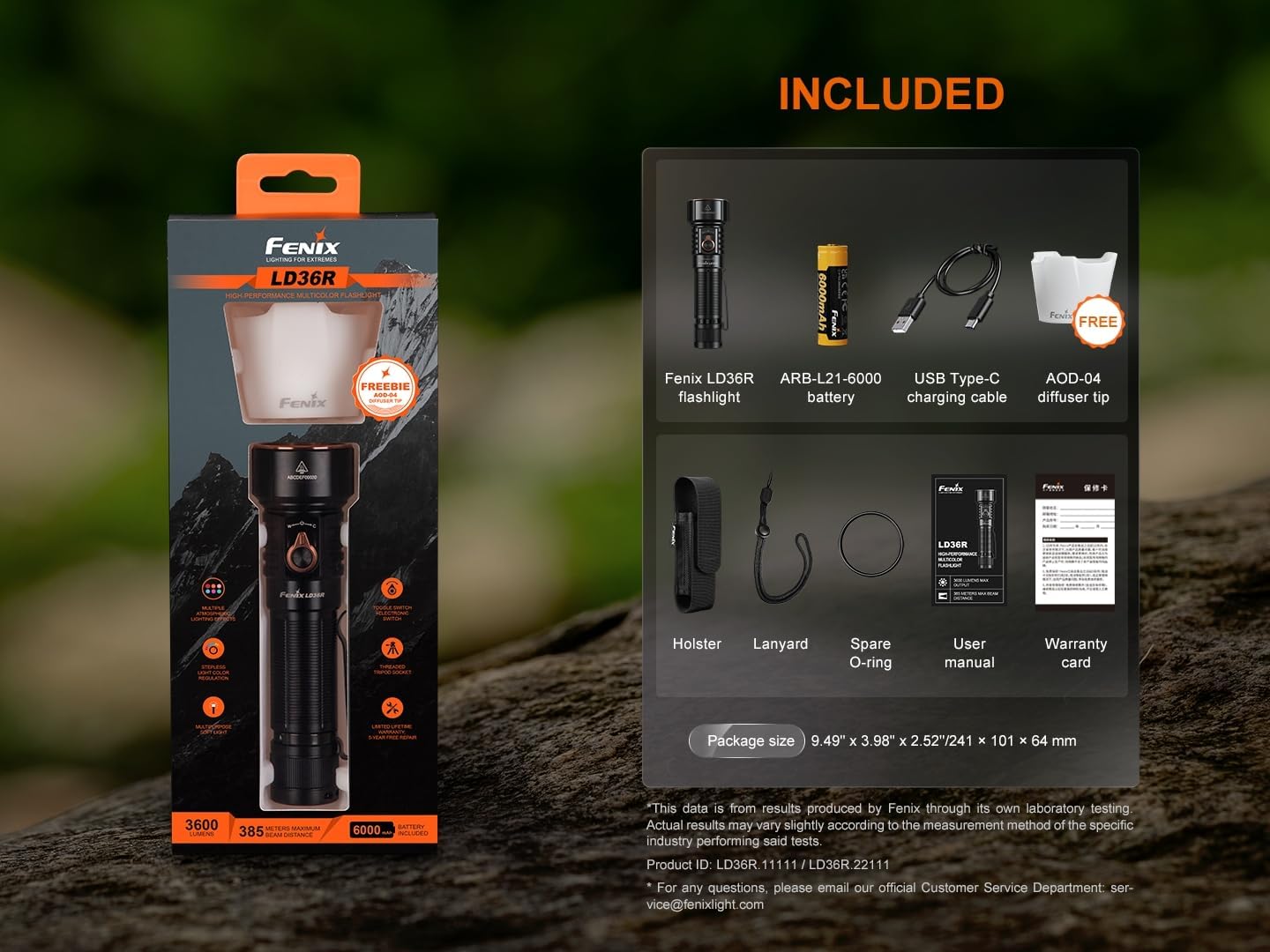 Fenix LD36R Package Contents