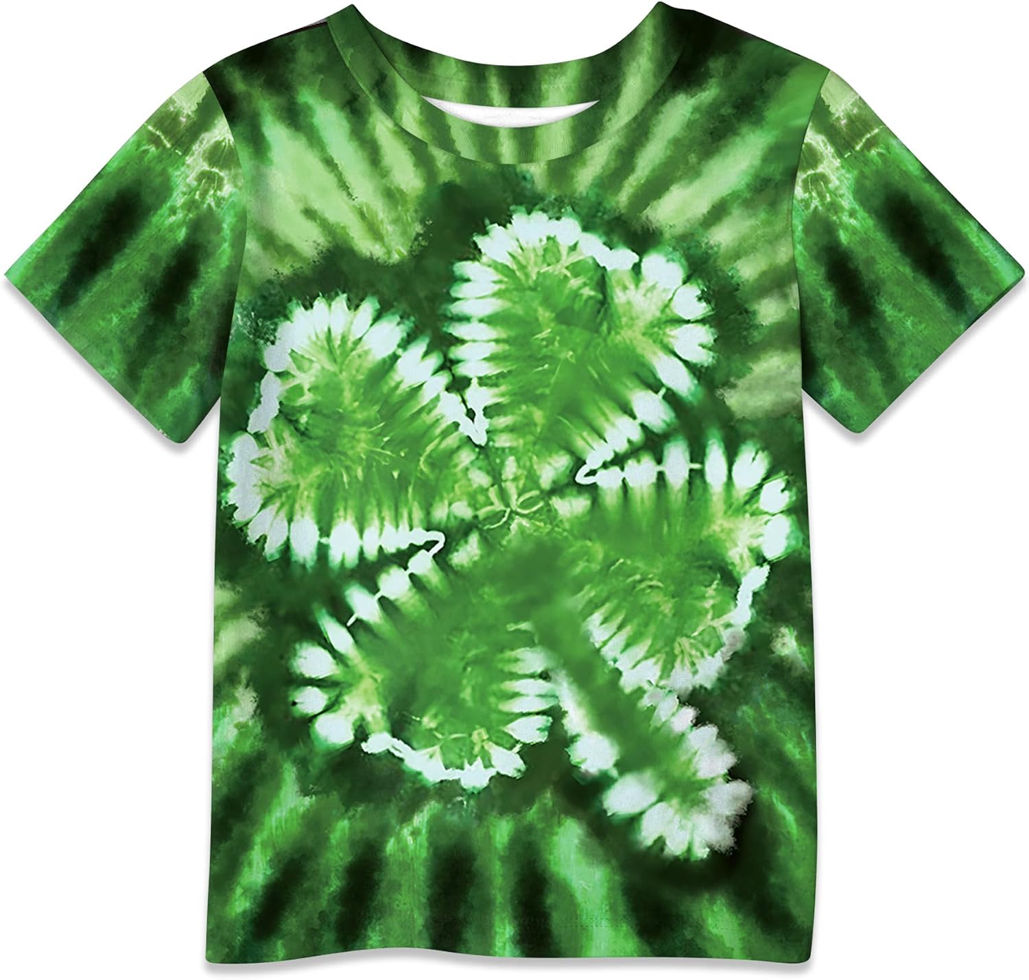 BesserBay Boys Girls St. Patrick’s Shamrock Tee Mardi Gras Masquerade Short Sleeve Shirts 4-14 Years