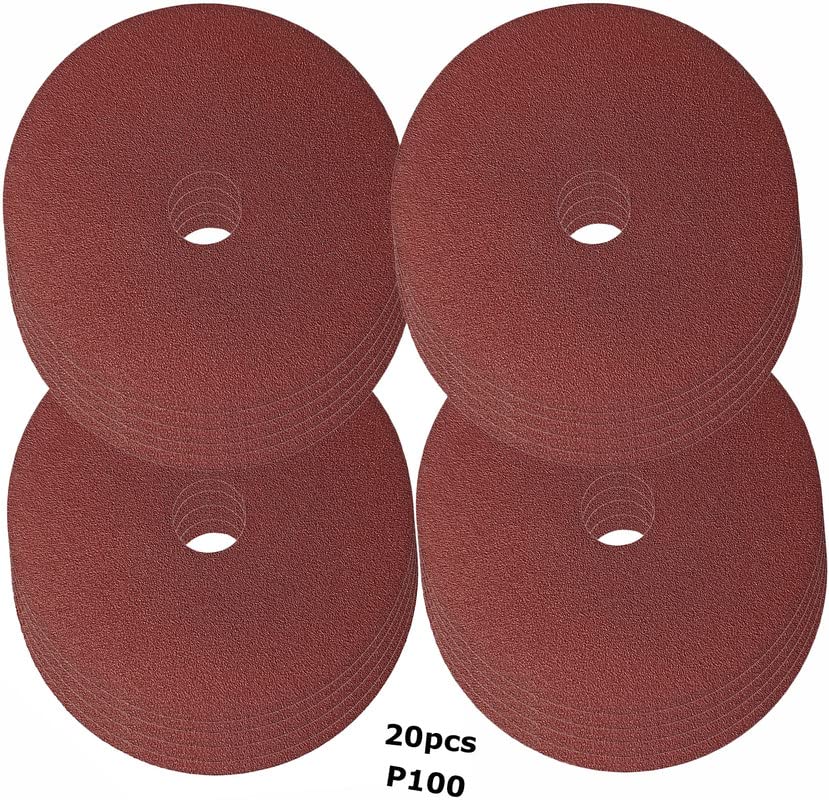 PSA Sanding Discs 5 Inch Dia 40 Grits Self Adhesive Sticky-Back Sandpaper 20Pcs 767153691706